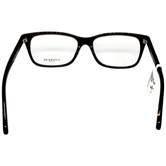 Coach Womens Optical Eyeglasses HC6138U Black Tortoise Rectangular Frame 52mm - Picture 5 of 7